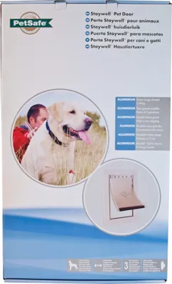 Productafbeelding van PetSafe aluminium deur nr. 660 XL wit/transparant PetSafe Gebr. de Boon