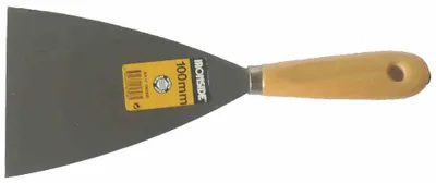 Image de Ironside 383-12100IS Spatule de peintre 100 mm avec manche en bois, gris/naturel