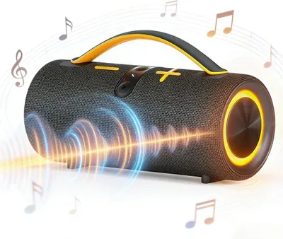 Produktbild von Bluetooth Box 5.3 mit 30W Leistung, TWS Stereo, RGB Licht, TF USB AUX, 8 Std Akku