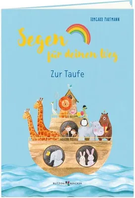 Produktbild von Geschenkheft Segen für deinen Weg zur Taufe mit kindgerechten Illustrationen und Platz für Widmung