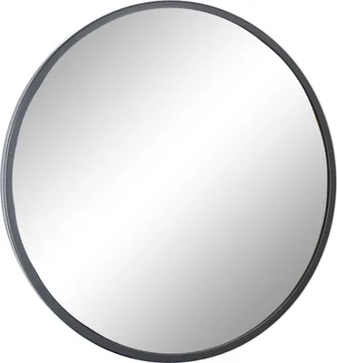 Zdjęcie produktu dla LOFT42 Industry Okrągłe lustro ścienne – metal – czarne – Ø75
