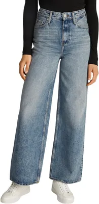 Zdjęcie produktu dla Spodnie jeans damskie Tommy Hilfiger, model "Wide Leg Sam", szerokie nogawki, kolor niebieski (Sam), rozmiar 30W/32L