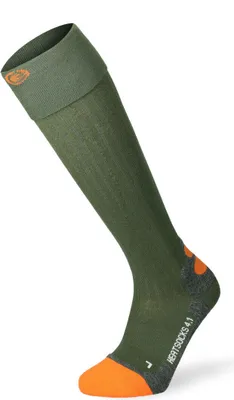 Image de Chaussettes chauffantes Lenz Heat Sock 4.1 Toe Cap, olive/orange, 42-44