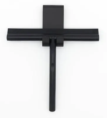 Produktbild von Ibenzoa® Silikon-Duschabzieher – streifenfreie Reinigung für Duschglas, Spiegel & Fliesen, 21 x 19 x 3 cm, mit Aufhänghalterung, schwarz