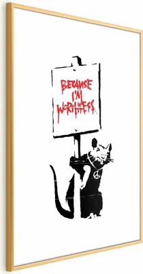 Produktbild von Posterpapier Poster - Because I'm Worthless 21x30 cm Streetart g-C-0149-ao-a