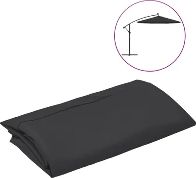 Obrázok produktu pre vidaXL Náhradný kryt pre slnečník Traffic Light Black 350 cm