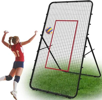 Immagine prodotto di Rete da allenamento per pallavolo - Attrezzo regolabile per un allenamento ottimale, 122x219 cm.