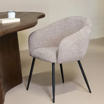 Productafbeelding van Eetkamerstoel Meau Beige - Giga Meubel- Set van 2