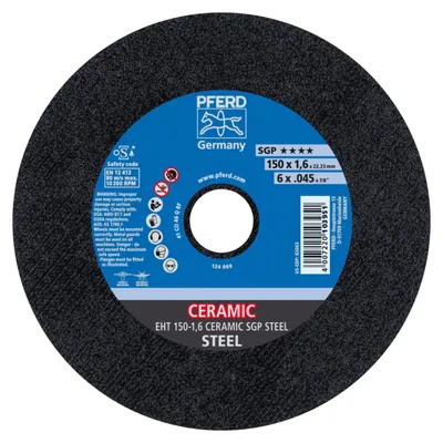 Produktbild von PFERD 61315016, Schneidedisk, Stahl, 15 cm, Jede Marke, Flache Mitte, 2,22 cm