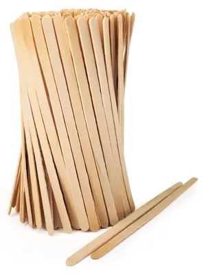 Holz-Rührstäbchen 14 cm, 500 Stück, biologisch abbaubar