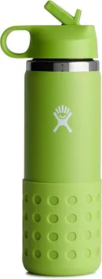 Produktbild von Kinderwasserflasche, 591ml Stahlwasserflasche mit Thermos-Flasche und bequemer Trinkhahne, -frei, Geschirrspülergeeignet.
