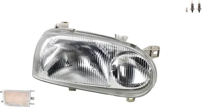 Produktbild von Scheinwerfer passend für VW Golf III 1Hx0 10/91-09/97 Rechts Leuc. inkl. Blinker 1H6941018AF 1H6941018B 1H6941018AC 1H6941018L 1H0953050D 1H095 Johns
