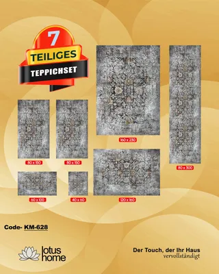 Produktbild von 7-teiliges Teppich-Set KM-628.