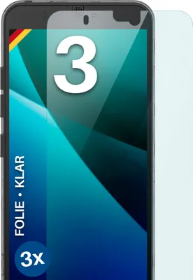 Produktbild von moex® 3x Schutzfolie kompatibel mit Fairphone 3 - Displayschutzfolie dünn Folie, Klar