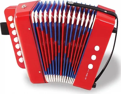 Zdjęcie produktu dla Akordeon dziecięcy z guzikami - Instrument muzyczny