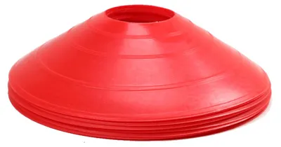 Produktbild von 10er-Pack Fußball-Scheibenhütchen, robuste Scheibenhütchen-Sets, Spielfeldmarkierungen für Agilitätstraining, Fußball, Kinder, Sport, Hütchenmarkierungen – 19 cm x 5 cm