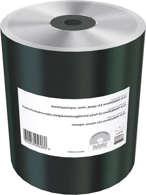 Productafbeelding van CD-R Schijven - Lege CD's Opslagmedia - Gegevens Archiveren - Hoge Schrijfsnelheid - 100 Stuks - Zilver