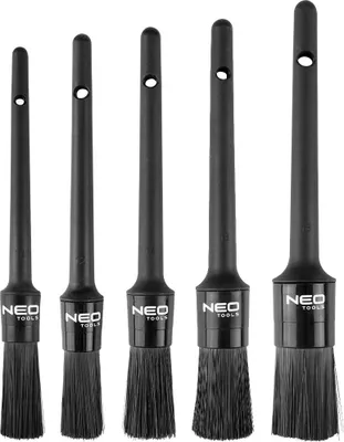 Immagine prodotto di Set di spazzole per dettagli NEO TOOLS da 5 pezzi 11-462 per una pulizia precisa delle aree più difficili da raggiungere dell'auto e altro ancora