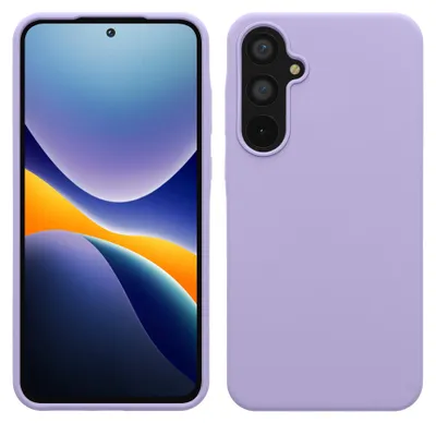 Produktbild von kwmobile Handyhülle für Samsung Galaxy A55 5G Hülle - Case Silikon - Kabelloses Laden - Schutzhülle Cover in Lavendel