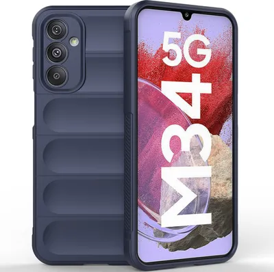 Immagine prodotto di Custodia per Samsung Galaxy M34 5G Custodia protettiva in silicone antiurto morbido TPU blu scuro