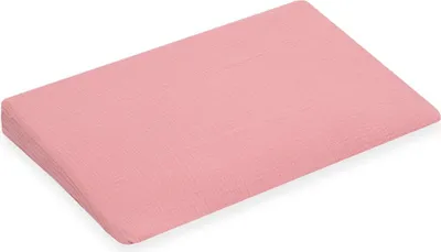 Immagine prodotto di Nuovo cuscino-cuscino per neonato STANDARD 59x37cm in mussola rosa