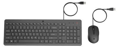 Image de HP 150 Wired Mouse and Keyboard clavier Souris incluse USB Noir