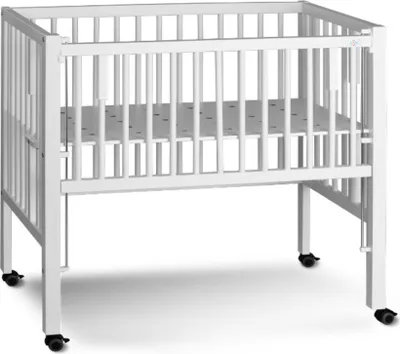 Image de tiSsi lit MAXI sommier tapissier 95x56x96 cm Blanc