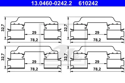 Produktbild von ATE Zubehörsatz Scheibenbremsbelag für RENAULT KANGOO / GRAND KANGOO KW0/1_