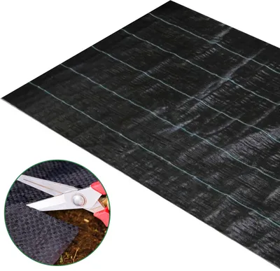 Produktbild von 40m² Unkrautvlies, 4x10m, Gartenvlies, Wasserdurchlässig, 90g/m², Bodengewebe Mulchvlies, Reißfest