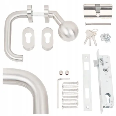 Image de Gamar Ensemble Poignée-Bouton INOX Premium Droite