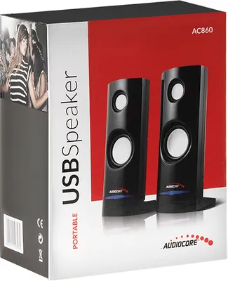 Produktbild von Stereo-Lautsprecher Speaker PC Computer Laptop USB Mini kleine Boxen Audiocore