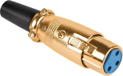 Image de WTY0052 Connecteur mâle en or pour microphone