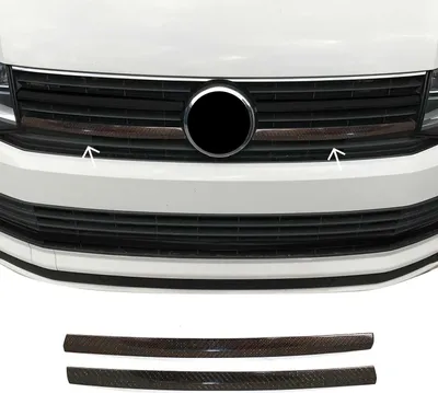 Produktbild von Kühlergrill Grillleisten für VW T6 Transporter 2015-2019 Highline Kohlefaser Rot