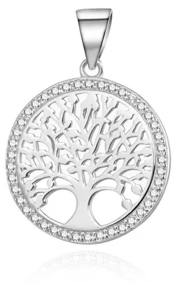 Immagine prodotto di Ciondolo in argento con albero della vita in zirconi AGH741