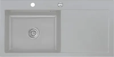 Produktbild von Flächenbündige Spüle MERA 100 SL F Titan Becken links mit Excenterbedienung