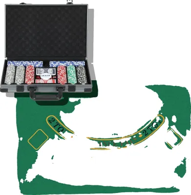 Productafbeelding van SSPORTNOW Poker Set, 400 chips, 2 kaartspellen, MULTI
