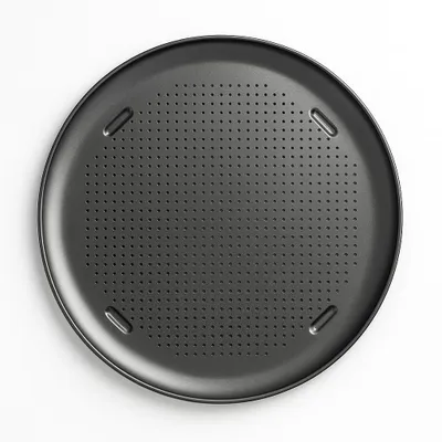Produktbild von Gardenko Pizzablech 41 cm Kohlenstoffstahl – perforierte Backform für knusprigen Boden wie aus Steinofen