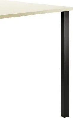 Produktbild von Kreta Vierkantfuß Aluminium, Stützfuß, schwarz matt, H 1100 mm
