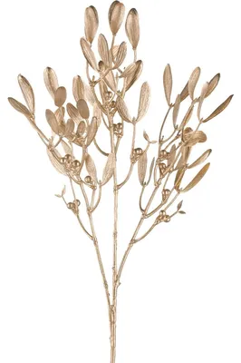 Produktbild von Gasper Mistelzweig 69 cm goldfarben - Kunstpflanze