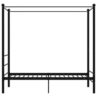Produktbild von "im Sonderangebot"Himmelbett/Bettrahmen - CLORIS - Einzelbett - Kinderbett Schwarz Metall 90x200 cm - Einfache Montage -  - DEMöbel6759844