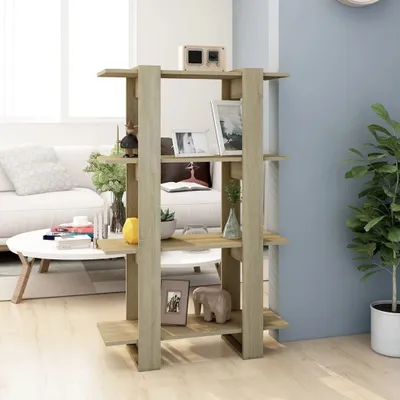 Produktbild von The Living Store Bücherregal/Raumteiler Sonoma-Eiche 80x30x123,5 cm