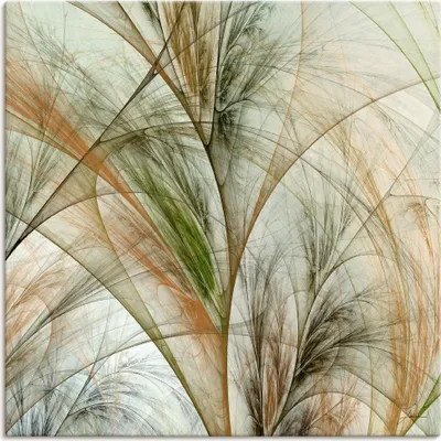 Produktbild von ARTland Leinwandbild Fraktales Gras IV Größe: 50x50 cm