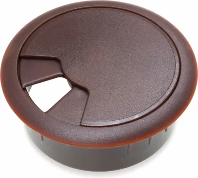 Produktbild von Kabeldurchführung für Arbeitsplatten, braun, 50 mm, ABS