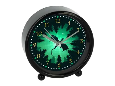 Produktbild von BB Klostermann Wecker Drache schwarz