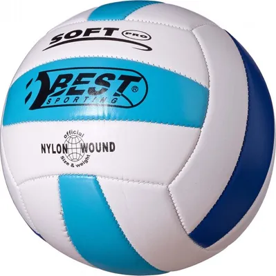 Produktbild von Best Sporting Volleyball Soft Pro Größe 5, weiß/gelb/rot oder weiß/hellblau/blau