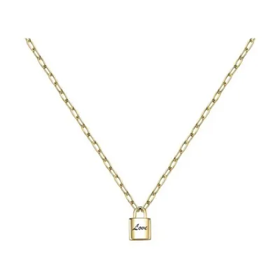 Immagine prodotto di Collana placcata oro con lucchetto Love LPS10ASD04