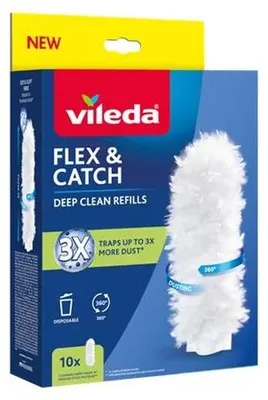 Náhradná prachovka, 10 ks, VILEDA "Flex&Catch"
