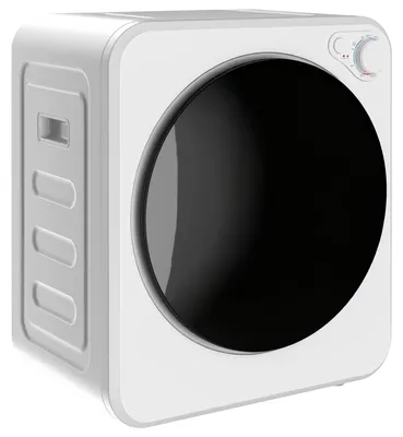 Productafbeelding van Mini-wasdroger, 4 kg, 5 programma's, 60 °C | Kleur: Wit | Afmetingen: 48x44x57 cm