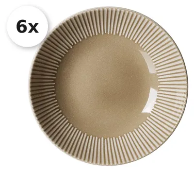 Produktbild von Suppenteller 20cm 6er Set Banda beige