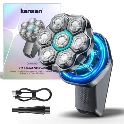Produktbild von Glatzen Rasierer Herren,kensen 7D Schwebender Kopfrasierer 8100&8600U/Min